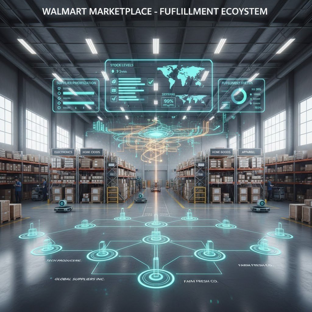 Supplier validation and order routing system for Walmart Marketplace fulfillment.