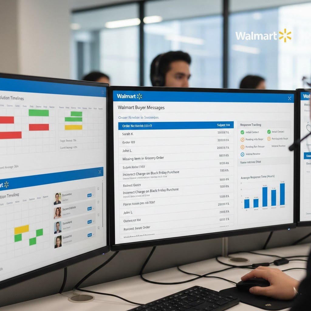 Walmart customer service management ensuring fast and compliant responses.