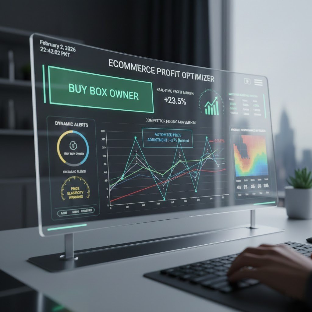 Marketplace pricing and margin management system protecting Buy Box and profitability.