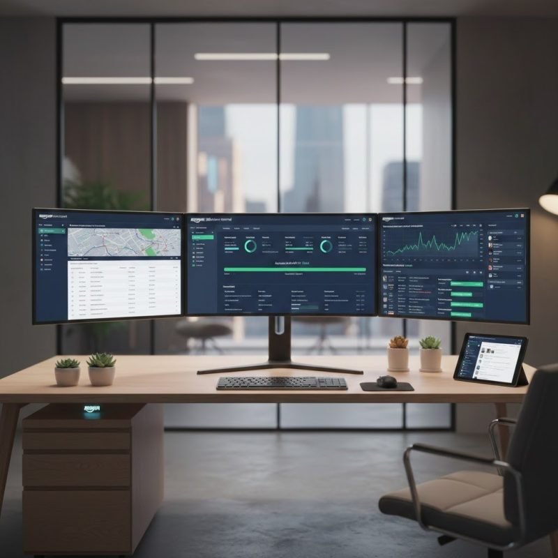 Amazon virtual assistant managing daily operations through Seller Central dashboards and fulfillment systems.