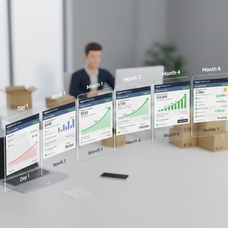 How long it takes to become profitable on Amazon seller timeline.